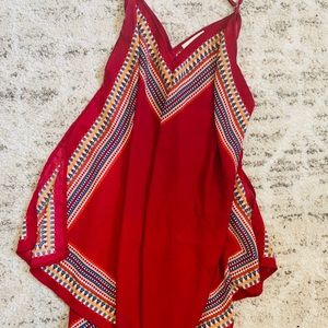 Handkerchief dress adjustable straps